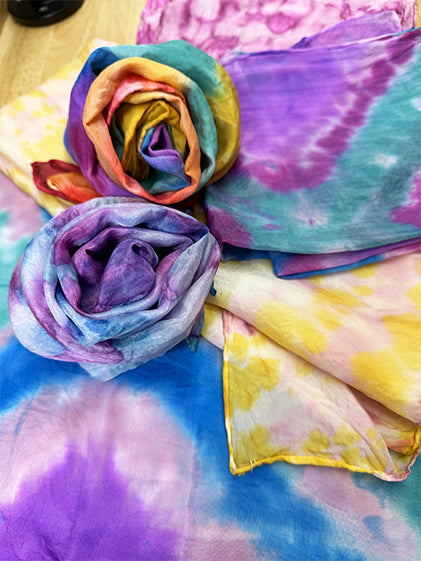 Ink Dyed Silk Scarf Workshop + Sip , January 22, 2026